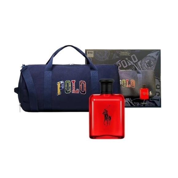 Polo by Ralph Lauren Blue Duffel Bag Sporty Design